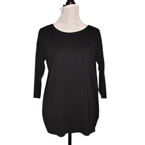 Wolford 3/4 Length Sleeve Tunic Top Black Size XS